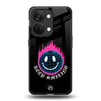keep smiling back phone cover | glass case for oneplus nord 3