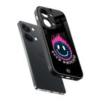 keep smiling back phone cover | glass case for oneplus nord 3