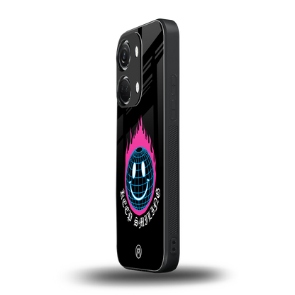 keep smiling back phone cover | glass case for oneplus nord 3