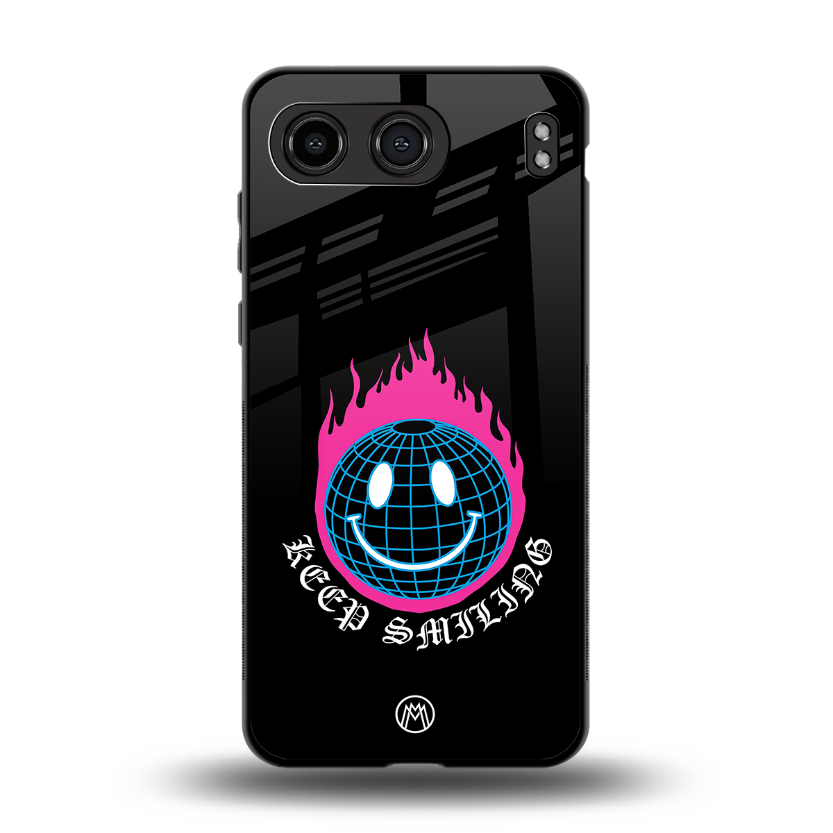 keep smiling back phone cover | glass case for oneplus nord 4