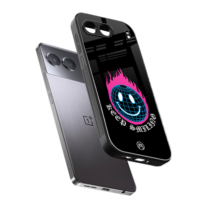 keep smiling back phone cover | glass case for oneplus nord 4