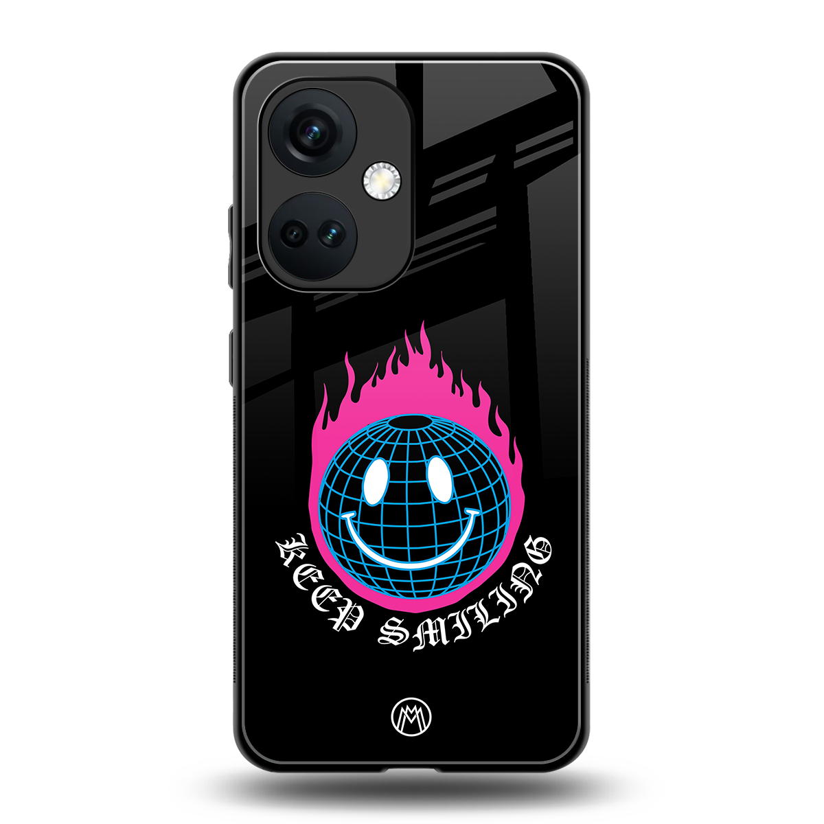 keep smiling back phone cover | glass case for oneplus nord ce 3