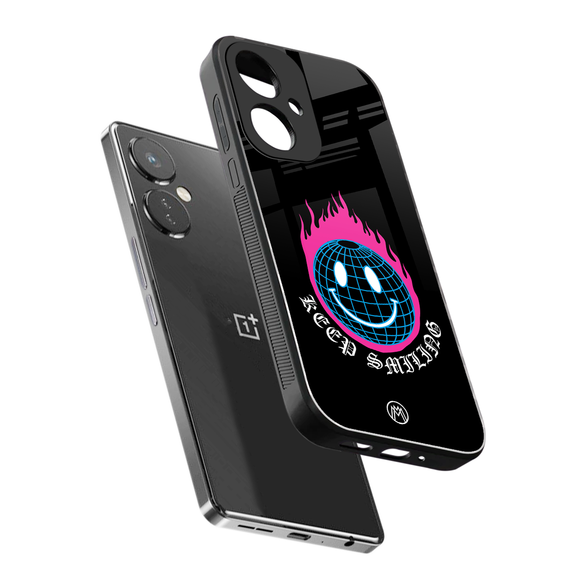 keep smiling back phone cover | glass case for oneplus nord ce 3