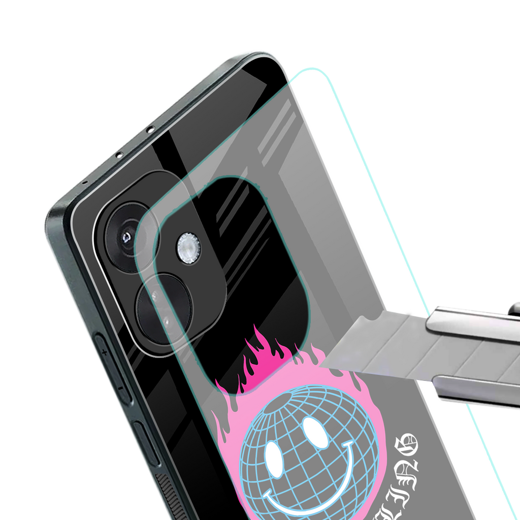 keep smiling back phone cover | glass case for oneplus nord ce 3