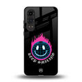 keep smiling back phone cover | glass case for oneplus nord ce 4 lite