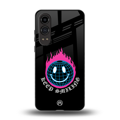 keep smiling back phone cover | glass case for oneplus nord ce 4 lite