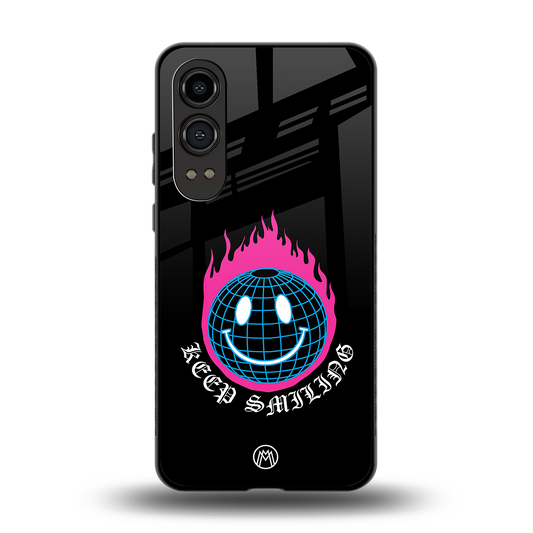 keep smiling back phone cover | glass case for oneplus nord ce 4 lite