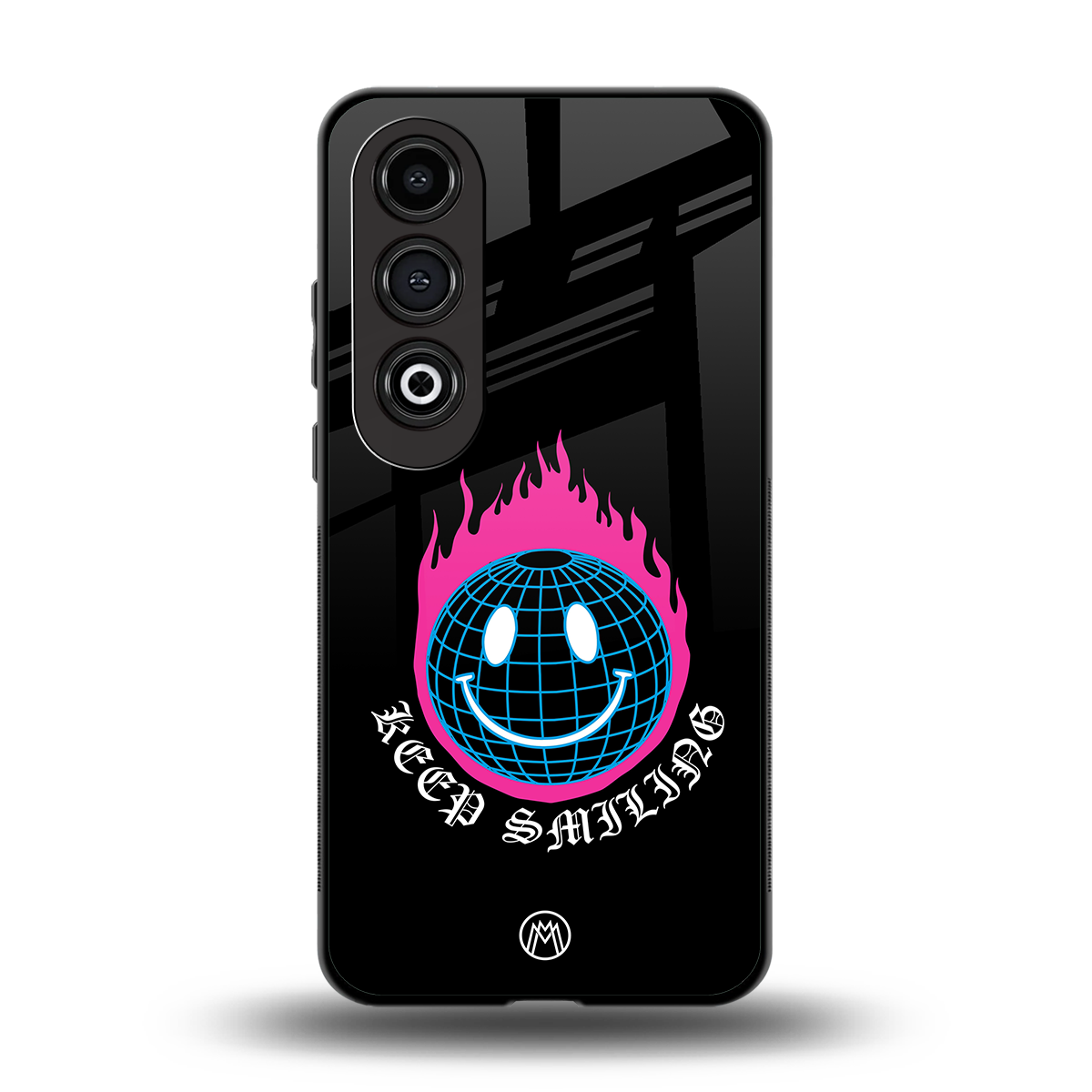 keep smiling back phone cover | glass case for oneplus nord ce 4