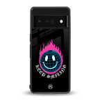 keep smiling back phone cover | glass case for google pixel 6 pro