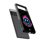 keep smiling back phone cover | glass case for google pixel 6 pro