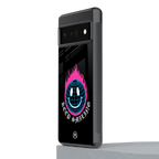 keep smiling back phone cover | glass case for google pixel 6 pro