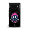 keep smiling back phone cover | glass case for google pixel 6