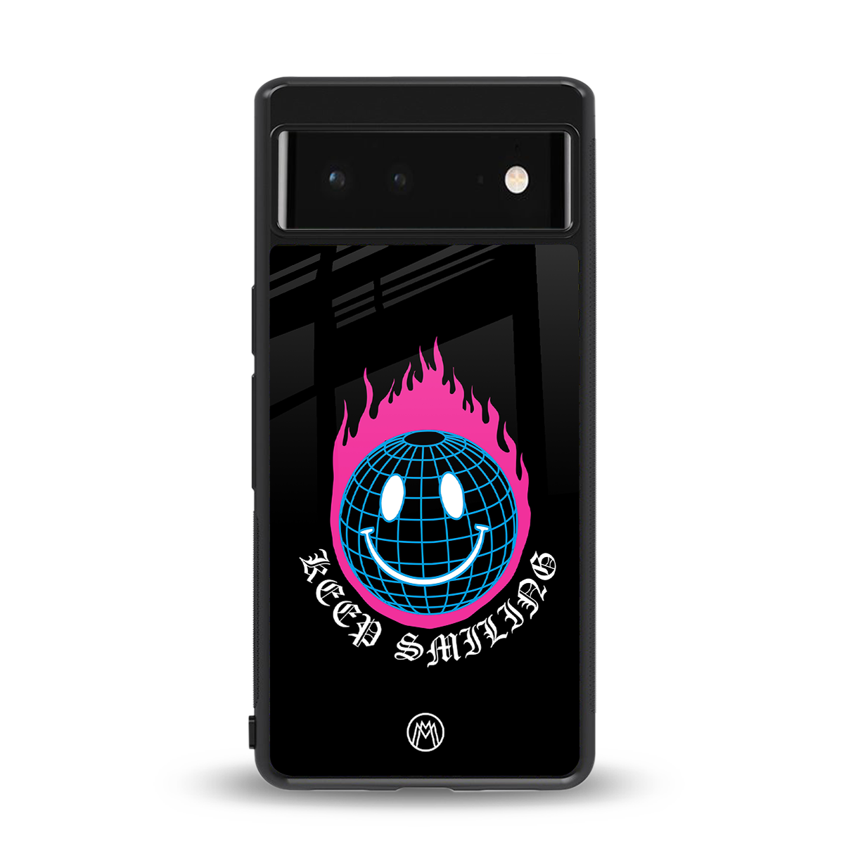 keep smiling back phone cover | glass case for google pixel 6