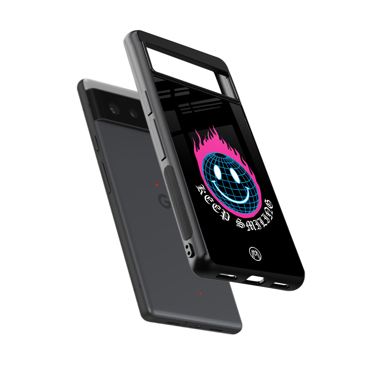keep smiling back phone cover | glass case for google pixel 6