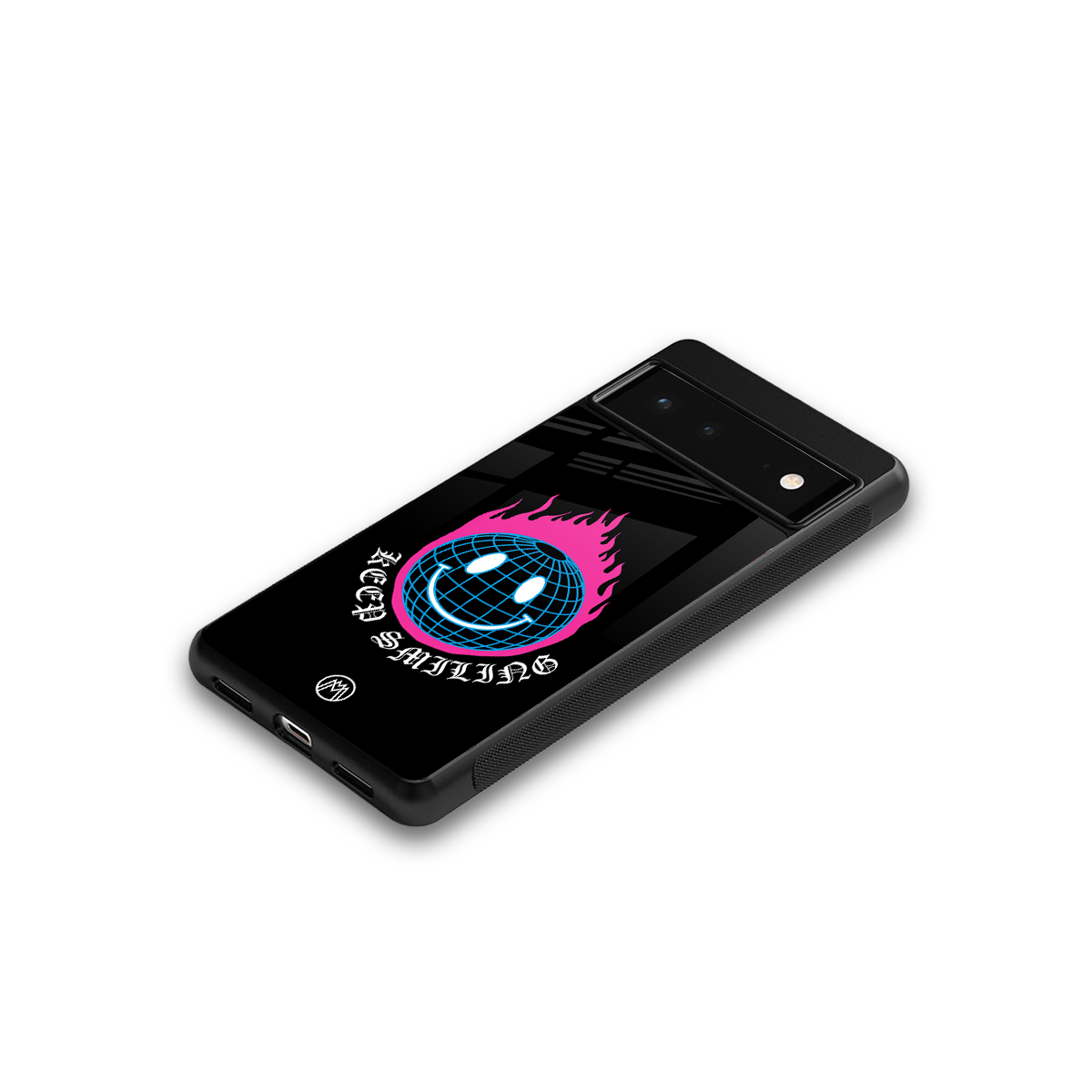 keep smiling back phone cover | glass case for google pixel 6