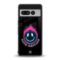 keep smiling back phone cover | glass case for google pixel 7 pro