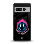keep smiling back phone cover | glass case for google pixel 7 pro