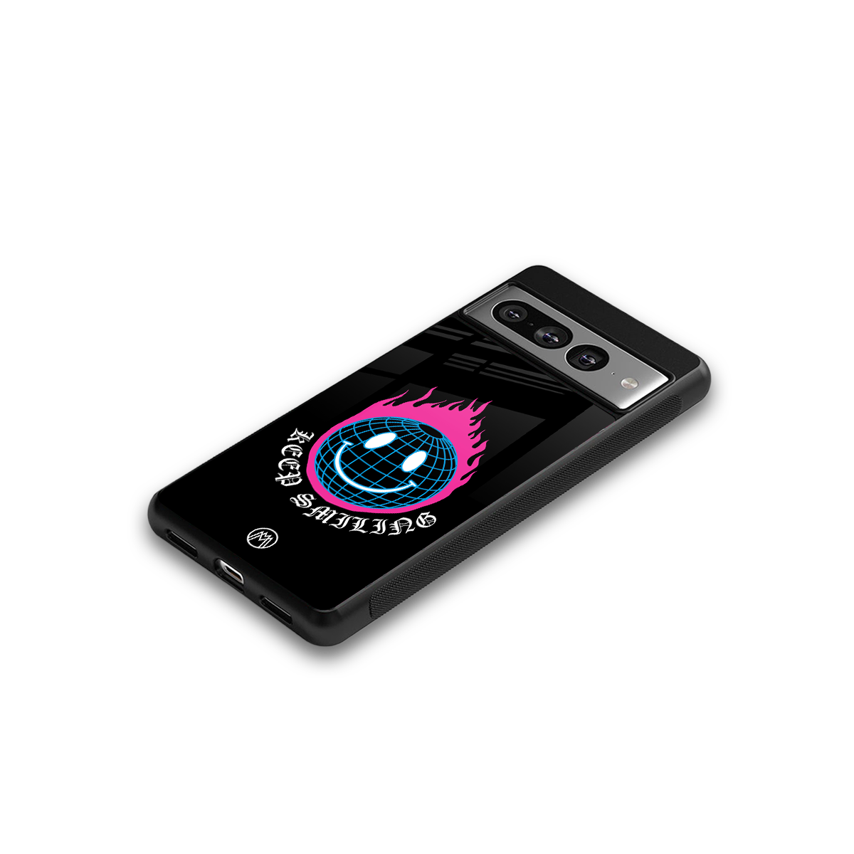 keep smiling back phone cover | glass case for google pixel 7 pro