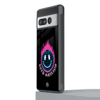 keep smiling back phone cover | glass case for google pixel 7 pro