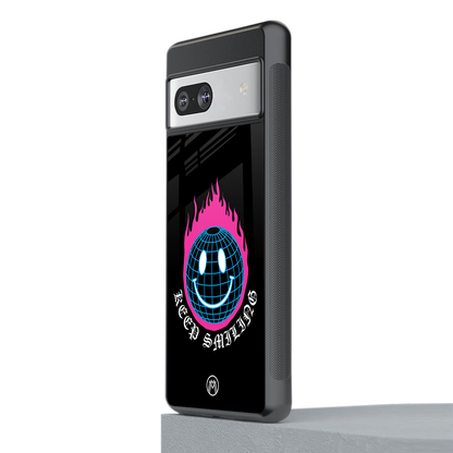 keep smiling back phone cover | glass case for Google Pixel 7