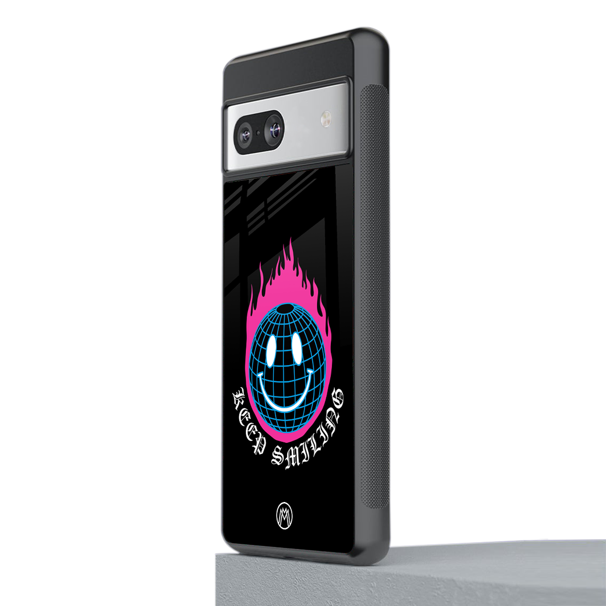 keep smiling back phone cover | glass case for Google Pixel 7A