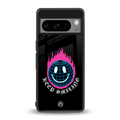 keep smiling back phone cover | glass case for google pixel 8 pro