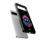 keep smiling back phone cover | glass case for google pixel 8 pro
