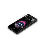 keep smiling back phone cover | glass case for google pixel 8 pro