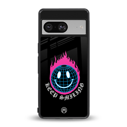keep smiling back phone cover | glass case for Google Pixel 8