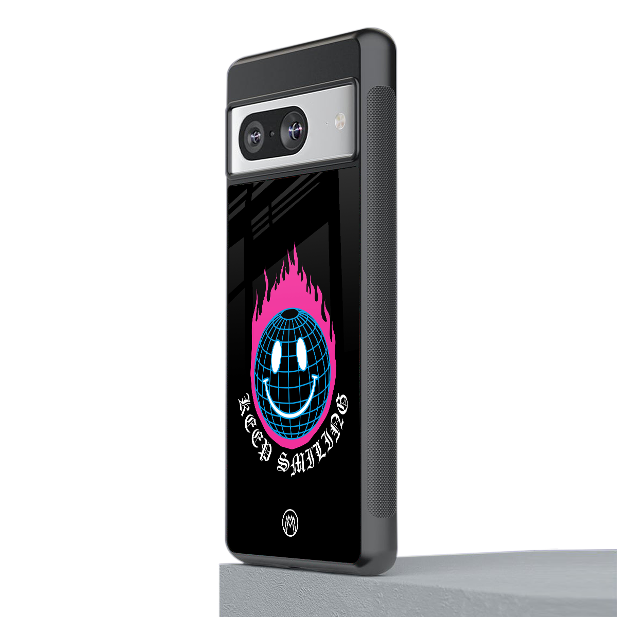 keep smiling back phone cover | glass case for Google Pixel 8