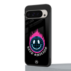 keep smiling back phone cover | glass case for google pixel 9 pro xl