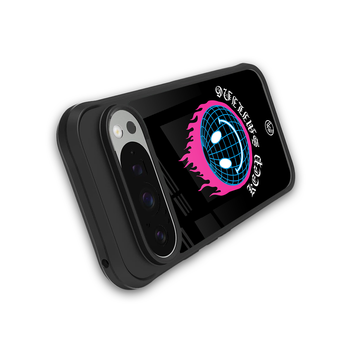 keep smiling back phone cover | glass case for google pixel 9 pro xl