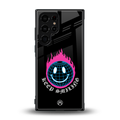 keep smiling back phone cover | glass case for samsung galaxy s23 ultra