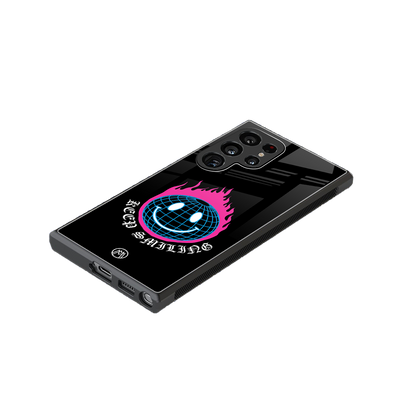 keep smiling back phone cover | glass case for samsung galaxy s23 ultra