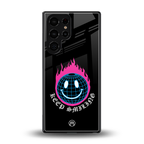 keep smiling back phone cover | glass case for samsung galaxy s25 ultra