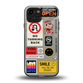 keep your mind open back phone cover | glass case for iphone 13 mini