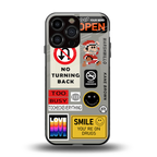 keep your mind open back phone cover | glass case for iphone 13 pro max