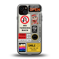 keep your mind open back phone cover | glass case for iphone 14 plus