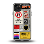 keep your mind open back phone cover | glass case for iphone 15