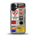 keep your mind open back phone cover | glass case for iphone 16 plus