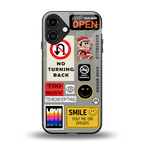 keep your mind open back phone cover | glass case for iphone 16 plus