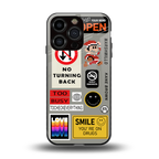 keep your mind open back phone cover | glass case for iphone 16 pro