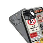 keep your mind open back phone cover | glass case for iphone 14 plus