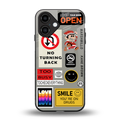 keep your mind open back phone cover | glass case for iphone 16