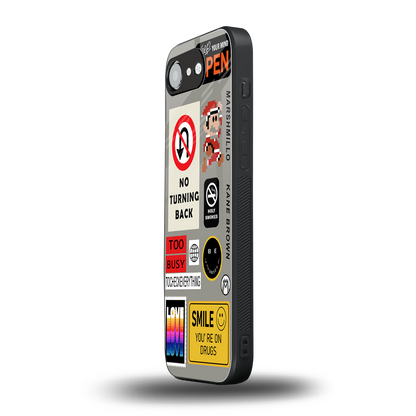 keep your mind open back phone cover | glass case for iphone 16e