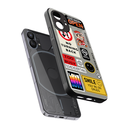 keep your mind open back phone cover | glass case for nothing phone 1