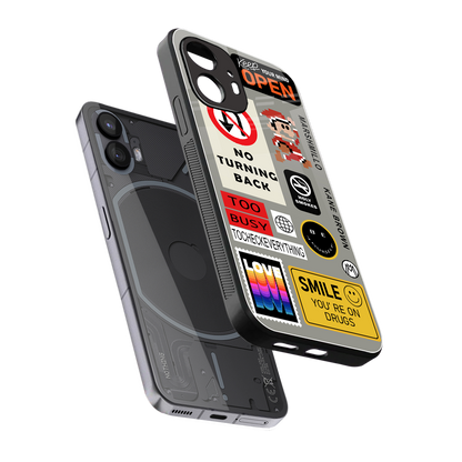 keep your mind open back phone cover | glass case for nothing phone 2