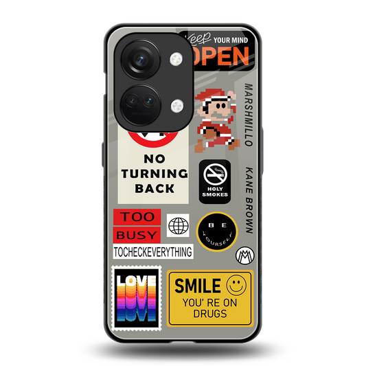keep your mind open back phone cover | glass case for oneplus nord 3