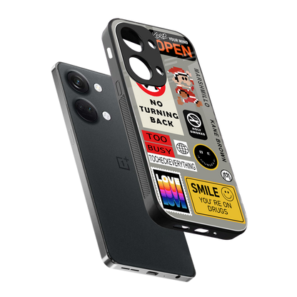 keep your mind open back phone cover | glass case for oneplus nord 3