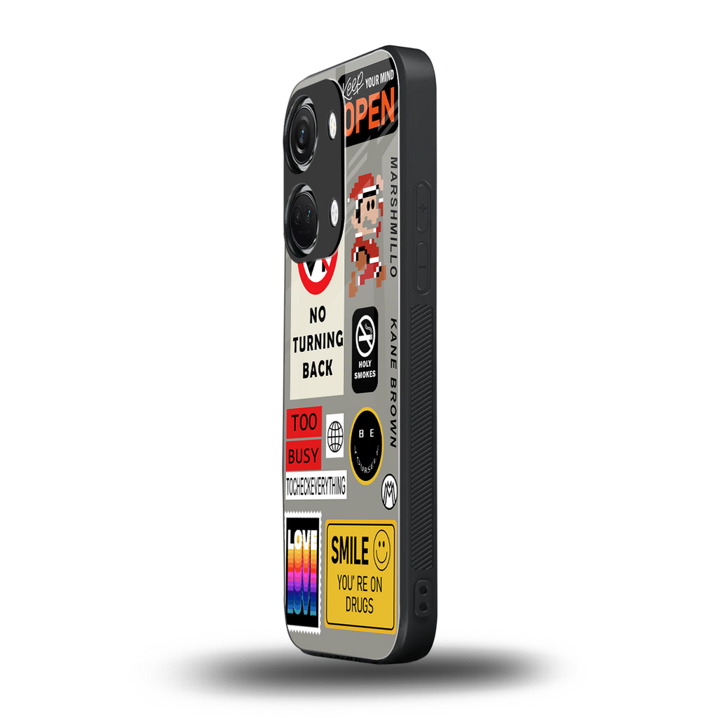 keep your mind open back phone cover | glass case for oneplus nord 3